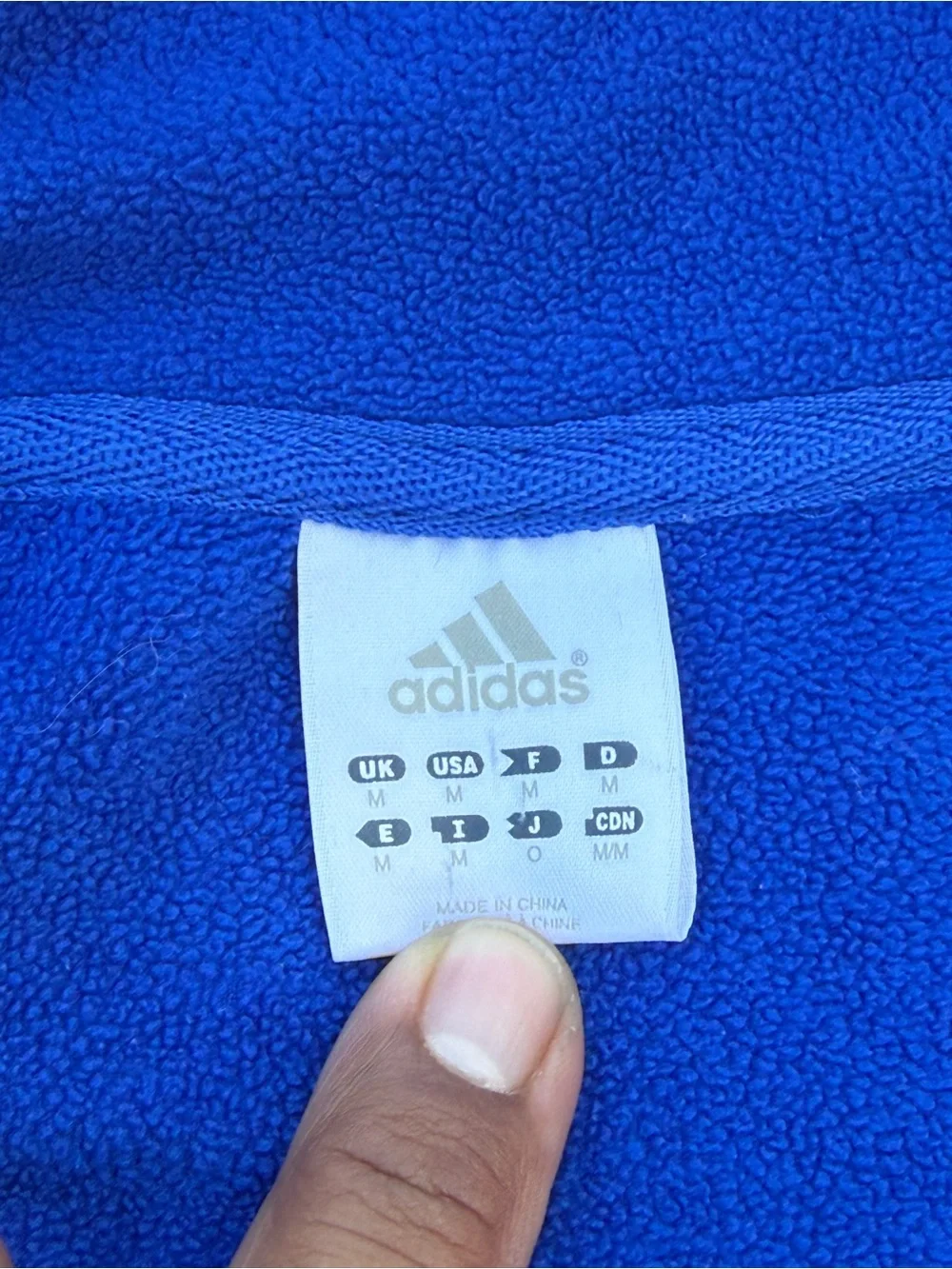 adidas Royal Blue Chicago Cubs Fleece Zip Jacket